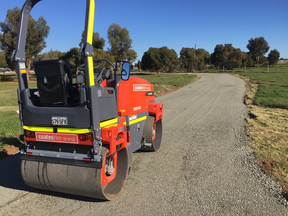 Huge driveway construction at Lewiston